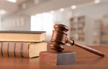 gavel, car accident court process
