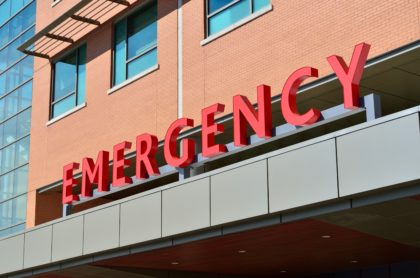 ruptured spleen from car accident go to emergency room