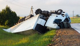 rollover truck accident