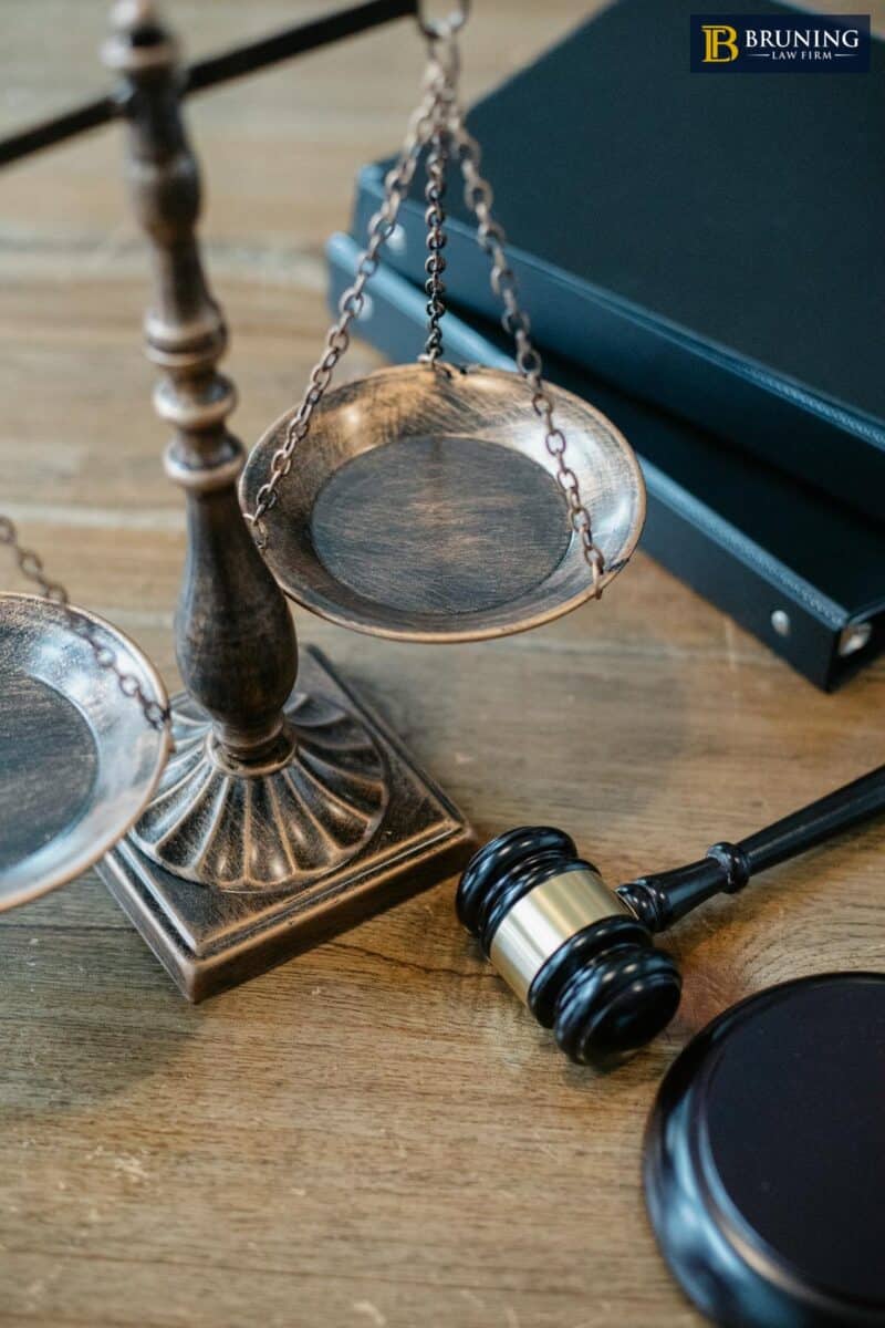 Scales of justice, gavel, and legal books symbolizing personal injury law and legal advocacy.